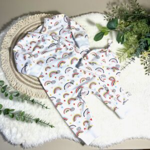Rainbow Sleepsuit and Hat